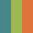 Case Haute : BLEU TURQUOISE + Case Milieu : VERT ANIS + Case Basse : ORANGE