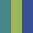 Case Haute : BLEU TURQUOISE + Case Milieu : VERT ANIS + Case Basse : BLEU COBALT