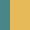 Case Haute : BLEU TURQUOISE + Case Milieu : JAUNE MELON + Case Basse : JAUNE MELON