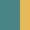 Case Haute : BLEU TURQUOISE + Case Milieu : BLEU TURQUOISE + Case Basse : JAUNE MELON