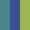 Case Haute : BLEU TURQUOISE + Case Milieu : BLEU COBALT + Case Basse : VERT ANIS