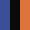 Case Haute : BLEU COBALT + Case Milieu : NOIR + Case Basse : ORANGE