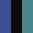 Case Haute : BLEU COBALT + Case Milieu : NOIR + Case Basse : BLEU TURQUOISE