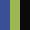 Case Haute : BLEU COBALT + Case Milieu : VERT ANIS + Case Basse : NOIR