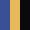 Case Haute : BLEU COBALT + Case Milieu : JAUNE MELON + Case Basse : NOIR