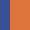 Case Haute : BLEU COBALT + Case Milieu : ORANGE + Case Basse : ORANGE