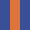 Case Haute : BLEU COBALT + Case Milieu : ORANGE + Case Basse : BLEU COBALT