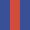 Case Haute : BLEU COBALT + Case Milieu : ROUGE + Case Basse : BLEU COBALT