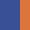 Case Haute : BLEU COBALT + Case Milieu : BLEU COBALT + Case Basse : ORANGE