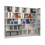 Rayonnage léger à parois tôlées V2 - 6 tablettes