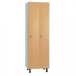 Vestiaire de bureau en mélaminé 2 cases