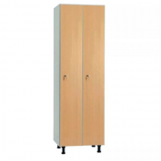 Vestiaire de bureau en mélaminé 2 cases