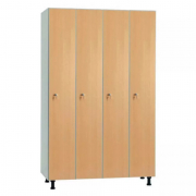 Vestiaire de bureau en mélaminé 4 cases