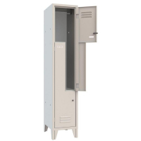 Armoire vestiaire monobloc en L couleur standard RAL 7035 Armoire vestiaire monobloc en L couleur standard RAL 7035