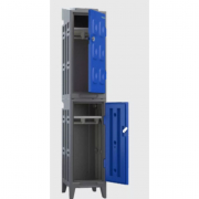 Demi Vestiaire Bas Industrie Propre Polyéthylène - 1080mm - Bleu Cobalt