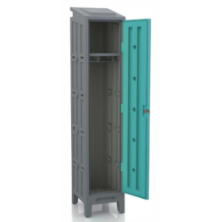 Grand Vestiaire Plastique Industrie Salissante -  400mm - Noir et 6 Coloris