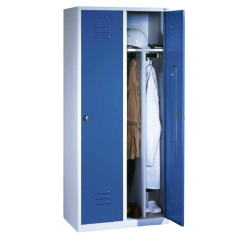 Vestiaire Classic pour industrie salissante avec cloisons intermédiaires sans pieds