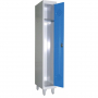 Vestiaire monobloc en acier pour industrie salissante