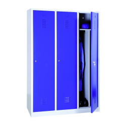 Vestiaire monobloc industrie salissante sur pieds