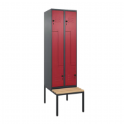 Vestiaire gain de place Z avec banquette