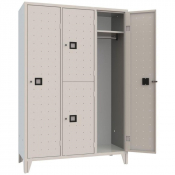 Armoire Combi monobloc 3 colonnes Couleur standard RAL7035