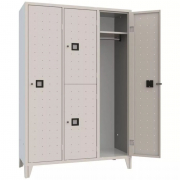 Armoire Combi monobloc 3 colonnes Couleur standard RAL7035