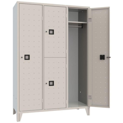 Armoire Combi monobloc 3 colonnes Couleur standard RAL7035