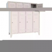 Armoire vestiaire monobloc multi casier 4+4, 1200x500x1800 mm Couleur standard RAL 7035