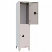 Armoire vestiaire monobloc multi casier avec séparation ind.saliss. Couleur standard RAL 7035