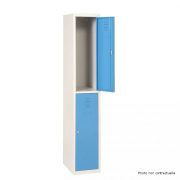 Casier vestiaire multicases 2 cases avec penderie