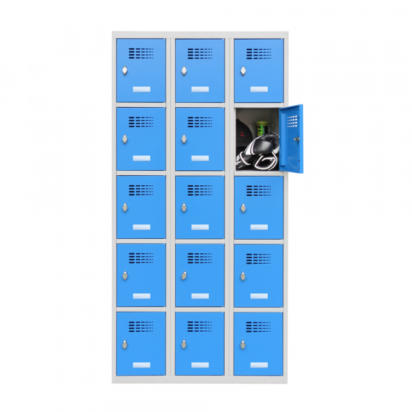 Casier vestiaire multicases 5 cases petit format sur