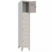 rmoire casier monobloc RAL 7035, 4 à 20 compartiments, acier robuste avec portes ventilées