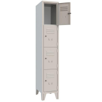 rmoire casier monobloc RAL 7035, 4 à 20 compartiments, acier robuste avec portes ventilées