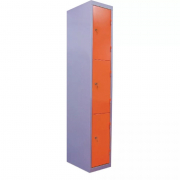 Vestiaire multicases en acier avec 3 cases par colonne