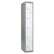 Vestiaire multicases en acier avec 5 cases par colonne