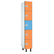 Vestiaire multicases en phénolique avec 5 cases par colonne