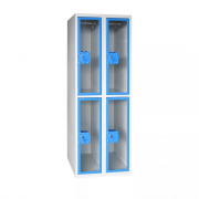 Vestiaire multicases en plexi transparent