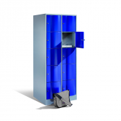 Vestiaire multicases extrêmement résistant 5 cases superposées