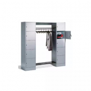 Vestiaire penderie 2 colonnes de 5 cases