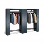 Vestiaire penderie 4 colonnes de 5 cases