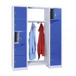 Vestiaire penderie multicases 2 colonnes de 5 cases